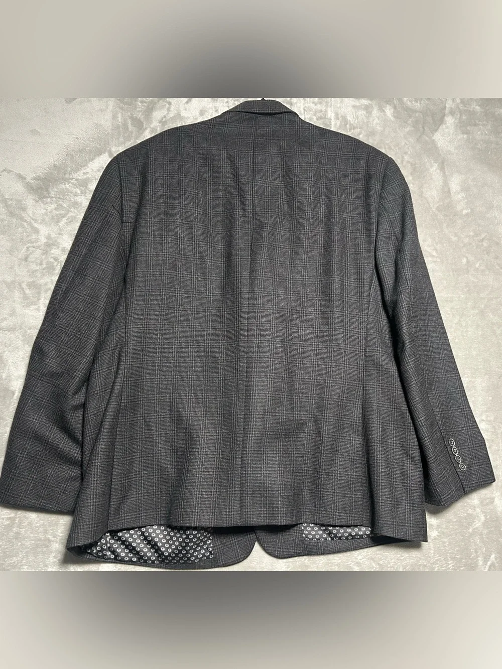 Jos A Bank Tailored Fit Blazer Suit Jacket Mens 52R Plaid